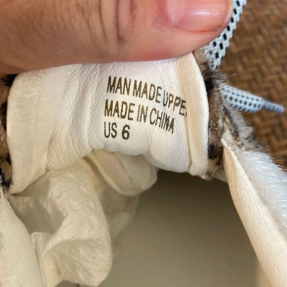 White Raven Loyal leopard print platform sneaker 6 - Picture 8 of 13